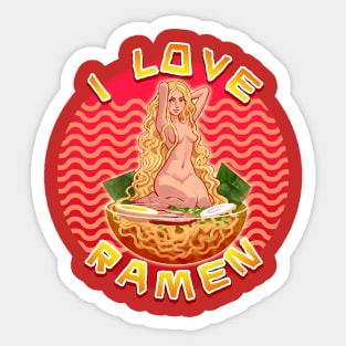 I Love Ramen Sticker
